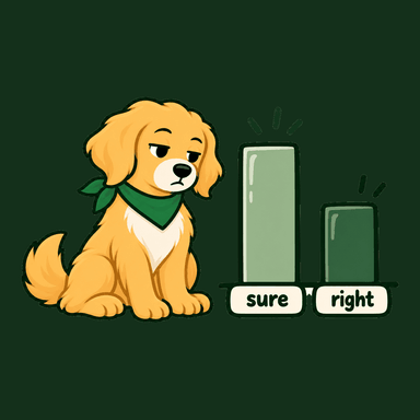 Nudge sits beside two bars, a tall one marked sure and a shorter one marked right.